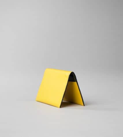 Picture of Byredo Business card holder in Yellow leather