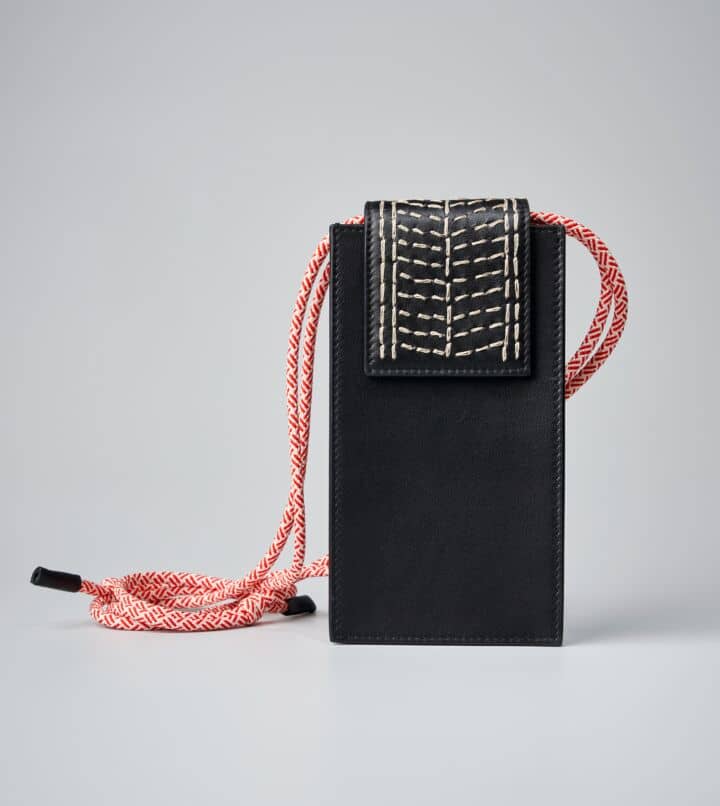 Kantha Phone Holder with Straps