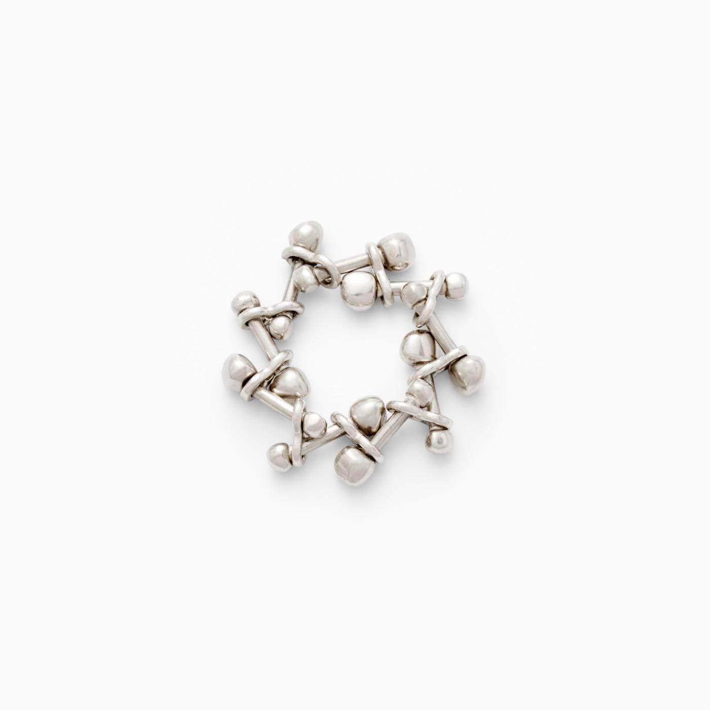 Bijoux Bague Chaîne Argent