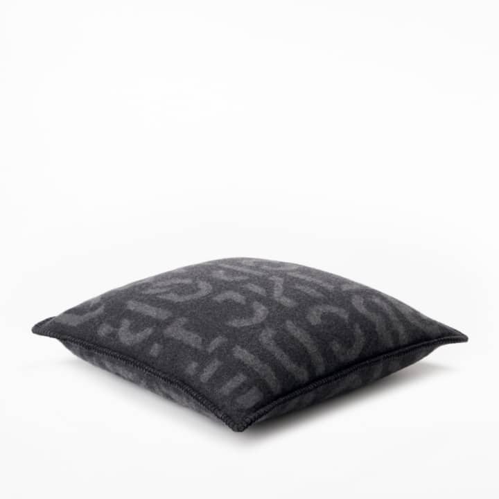 The Alphabeta Cushion – Charbon